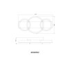 Globo Syrakus Deckenleuchte LED Braun, 1-flammig