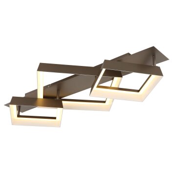 Globo Syrakus Deckenleuchte LED Braun, 1-flammig