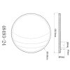 Globo Constance Deckenleuchte LED Chrom, Schwarz, 1-flammig