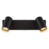 Globo Este Deckenleuchte LED Chrom, Schwarz, 2-flammig