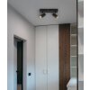 Globo Este Deckenleuchte LED Chrom, Schwarz, 2-flammig