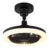 Globo Lidea Deckenventilator LED Schwarz, 1-flammig, Fernbedienung
