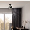 Globo Lidea Deckenventilator LED Schwarz, 1-flammig, Fernbedienung