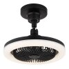 Globo Lidea Deckenventilator LED Schwarz, 1-flammig, Fernbedienung