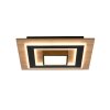 JUST LIGHT TOLA Deckenleuchte LED Braun, Schwarz, 2-flammig