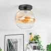 Ripoll Deckenleuchte Glas 30 cm Bernsteinfarben, Klar, 1-flammig