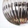 Chehalis Deckenleuchte Glas 12 cm, 15 cm Gold, Schwarz, 3-flammig