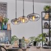 Mertola Hängeleuchte Glas 25 cm Schwarz, 3-flammig