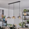 Mertola Hängeleuchte Glas 25 cm Schwarz, 3-flammig