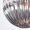Chehalis Deckenleuchte Glas 10 cm, 12 cm Gold, Schwarz, 3-flammig