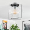 Ripoll Deckenleuchte Glas 30 cm Klar, 1-flammig