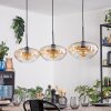 Mertola Hängeleuchte Glas 30 cm Schwarz, 3-flammig