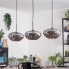 Mertola Hängeleuchte Glas 30 cm Schwarz, 3-flammig