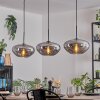 Mertola Hängeleuchte Glas 30 cm Schwarz, 3-flammig