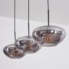 Mertola Hängeleuchte Glas 30 cm Schwarz, 3-flammig
