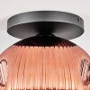 Ripoll Deckenleuchte Glas 30 cm Klar, Kupferfarben, 1-flammig
