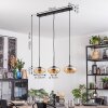 Mertola Hängeleuchte Glas 20 cm Bernsteinfarben, 3-flammig