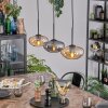 Mertola Hängeleuchte Glas 20 cm Bernsteinfarben, Rauchfarben, 3-flammig