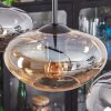 Mertola Hängeleuchte Glas 20 cm Bernsteinfarben, Rauchfarben, 3-flammig