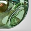 Ripoll Deckenleuchte Glas 15 cm Blau, Grün, Kupferfarben, 4-flammig