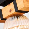 Sernadelo Deckenleuchte Glas 15 cm Naturfarben, Schwarz, 1-flammig