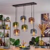 Lauden Hängeleuchte Glas 20 cm Blau, Grün, Klar, Kupferfarben, 6-flammig
