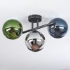 Gastor Deckenleuchte Glas 15 cm Blau, Chrom, Grün, Rauchfarben, 3-flammig