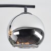 Koyoto Deckenleuchte Glas 15 cm Bernsteinfarben, Chrom, Rauchfarben, 4-flammig