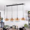 Mertola Hängeleuchte Glas 30 cm Bernsteinfarben, 4-flammig
