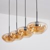 Mertola Hängeleuchte Glas 30 cm Bernsteinfarben, 4-flammig
