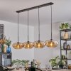 Mertola Hängeleuchte Glas 30 cm Bernsteinfarben, 4-flammig