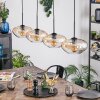 Mertola Hängeleuchte Glas 25 cm Bernsteinfarben, Klar, 4-flammig