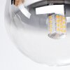 Chehalis Deckenleuchte Glas 10 cm Bernsteinfarben, Klar, Rauchfarben, 3-flammig