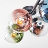 Gastor Deckenleuchte Glas 15 cm Blau, Chrom, Grün, Klar, Kupferfarben, Rauchfarben, 4-flammig