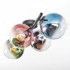 Gastor Deckenleuchte Glas 15 cm Blau, Chrom, Grün, Klar, Kupferfarben, Rauchfarben, 4-flammig