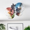 Gastor Deckenleuchte Glas 15 cm Blau, Chrom, Grün, Klar, Kupferfarben, Rauchfarben, 4-flammig