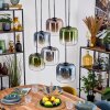 Lauden Hängeleuchte Glas 20 cm Blau, Grün, Klar, Kupferfarben, Rauchfarben, 6-flammig