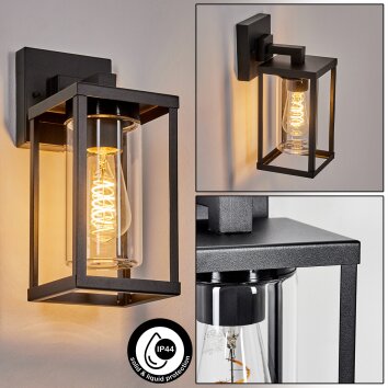 Avete Außenwandleuchte Schwarz, 1-flammig