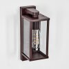 Tourega Außenwandleuchte Rostfarben, 1-flammig, Bewegungsmelder
