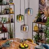 Lauden Hängeleuchte Glas 20 cm Blau, Grün, Klar, Rauchfarben, 3-flammig