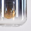 Lauden Hängeleuchte Glas 20 cm Blau, Grün, Klar, Rauchfarben, 3-flammig