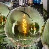 Koyoto Hängeleuchte Glas 30 cm Grün, Klar, 4-flammig