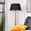 Bassagoda Stehleuchte 45 cm Naturfarben, Schwarz, 1-flammig