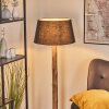 Bassagoda Stehleuchte 45 cm Naturfarben, Schwarz, 1-flammig