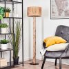 Granja Stehleuchte 35 cm Naturfarben, Schwarz, 1-flammig