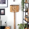 Cando Stehleuchte 40 cm Naturfarben, Schwarz, 1-flammig