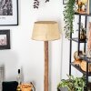 Sabadim Stehleuchte 45 cm Naturfarben, Schwarz, 1-flammig