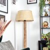 Sabadim Stehleuchte 45 cm Naturfarben, Schwarz, 1-flammig