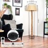 Sabadim Stehleuchte 45 cm Naturfarben, Schwarz, 1-flammig