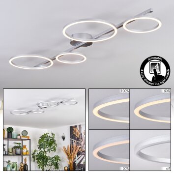 Firon Deckenleuchte LED Silber, 1-flammig